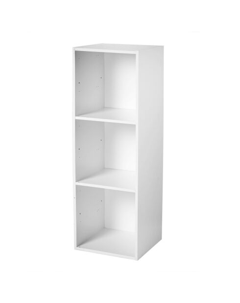 Estante de almacenamiento blanco contemporáneo de 3 compartimentos