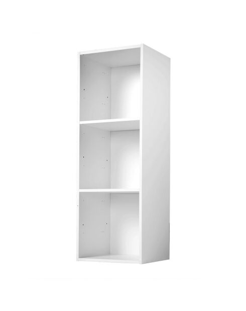Estante de almacenamiento blanco contemporáneo de 3 compartimentos