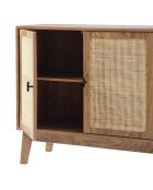 Anrichte Alia mit 2 Türen und 3 Schubladen mit Rattanfronten, L.120 cm
