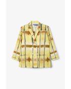 Gelbe Icon Batikjacke aus Baumwolle