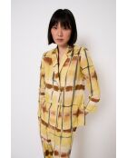 Gelbe Icon Batikjacke aus Baumwolle