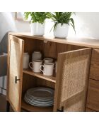 Jaya Anrichte aus Rattan mit 2 Türen und 3 Schubladen, L.120 cm