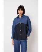 Surchemise Tejas Tencel bleu