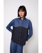 Surchemise Tejas Tencel bleu