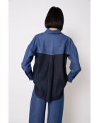 Surchemise Tejas Tencel bleu