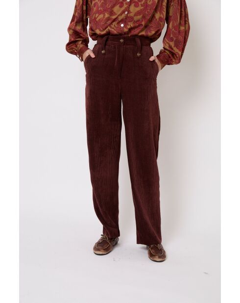 Pantaloni Cuca Pana marroni