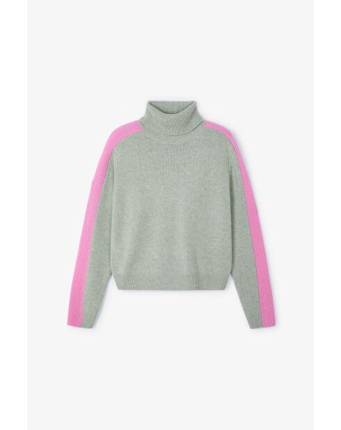 Pullover in lana turchese Linea Punto