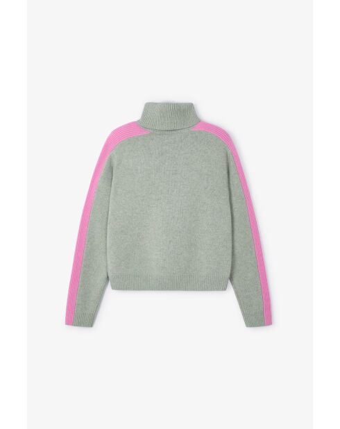 Pullover in lana turchese Linea Punto