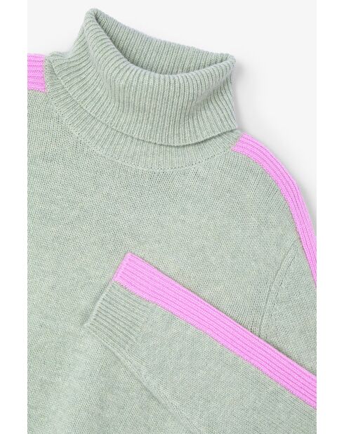 Pullover in lana turchese Linea Punto