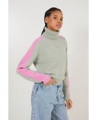 Pullover in lana turchese Linea Punto