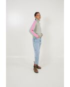 Pullover in lana turchese Linea Punto