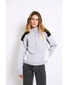 Felpa Sporty Felpa grigia in cotone