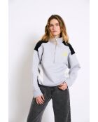 Felpa Sporty Felpa grigia in cotone
