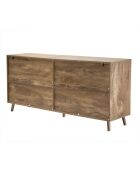 Sideboard Eden mit 4 laminierten Vordertüren mit Holzdekor - L.156 cm