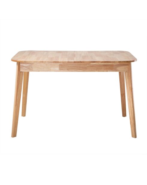 Table à manger Soline extensible en bois massif - L.120 à 160 cm