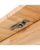 Table à manger Soline extensible en bois massif - L.120 à 160 cm