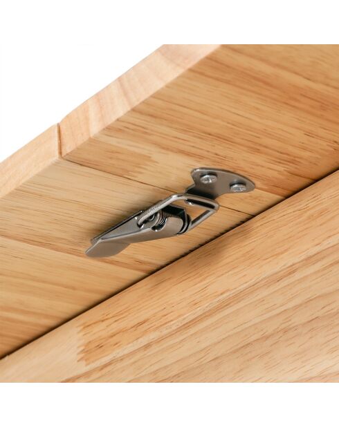 Table à manger Soline extensible en bois massif - L.120 à 160 cm