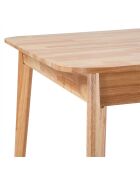 Table à manger Soline extensible en bois massif - L.120 à 160 cm