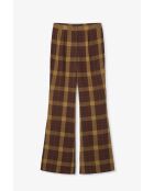 Pantaloni marroni Ochenta Madras