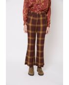 Pantaloni marroni Ochenta Madras