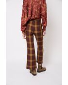 Pantaloni marroni Ochenta Madras