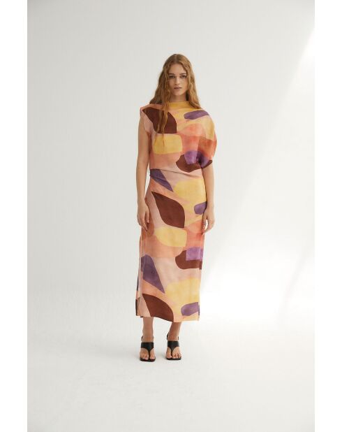 Rosafarbenes Hara Cubista Kleid
