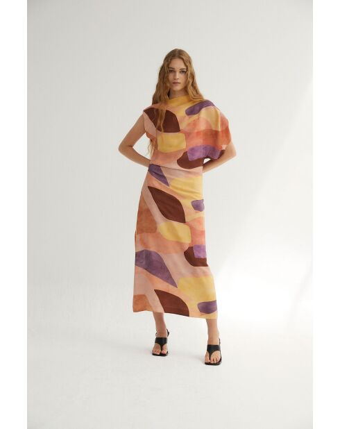 Rosafarbenes Hara Cubista Kleid