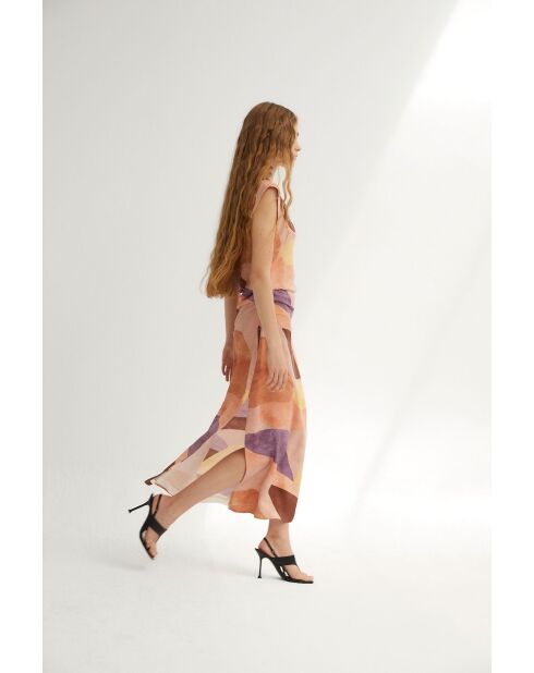 Rosafarbenes Hara Cubista Kleid