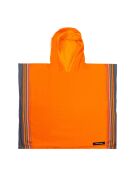 Poncho de plage enfant en kikoy Hawaï orange - 60x53 cm