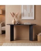 Console Sira avec deux pieds noire - L.150 cm