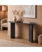 Console Sira avec deux pieds noire - L.150 cm