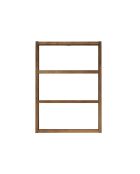 Emma Wandregal 3 Regale dunkles Holzdekor - H.60 cm