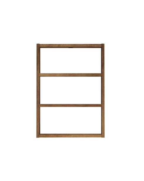 Emma Wandregal 3 Regale dunkles Holzdekor - H.60 cm