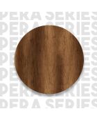 Emma Wandregal 3 Regale dunkles Holzdekor - H.60 cm