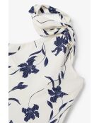 Marineblauwe jurk Halter Orquidea