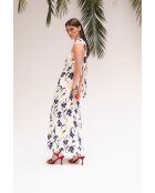 Marineblauwe jurk Halter Orquidea