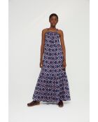 Vestido Escal Celosia de algodón azul