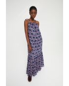 Vestido Escal Celosia de algodón azul