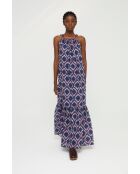 Vestido Escal Celosia de algodón azul