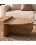 Lot de 2 tables basses Orion décor bois - L.90 cm