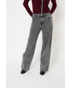 Jeans Monkey Bleach in cotone grigio