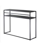 Konsole Olli aus schwarzem Metall - L.112 cm