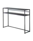Konsole Olli aus schwarzem Metall - L.112 cm