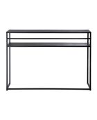 Konsole Olli aus schwarzem Metall - L.112 cm