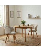 Set aus 2 Solene-Stühlen aus Stoff und Buchenbeinen — H.79 cm
