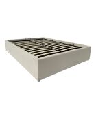 Romy kofferbed in beige en zwarte corduroy kleuren - 140 x 190 cm