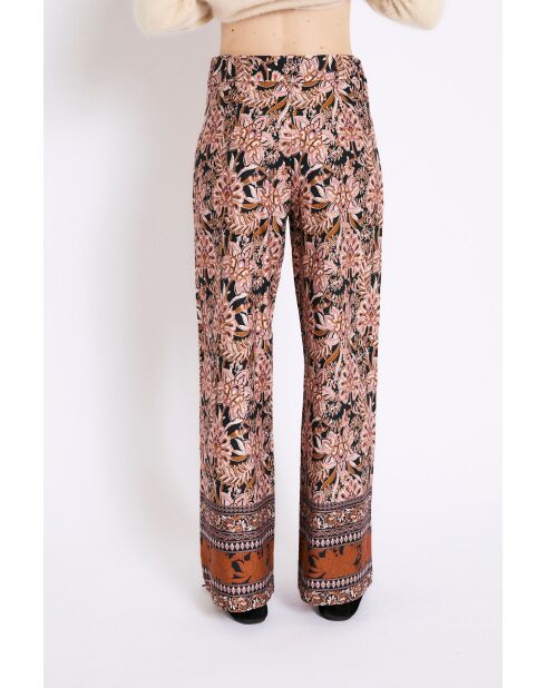 Pantaloni Bruno Greca in cotone cammello
