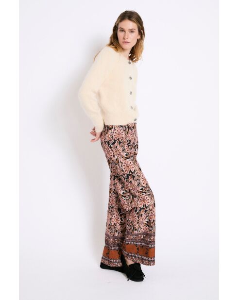 Pantaloni Bruno Greca in cotone cammello