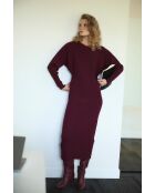 Vestido burdeos Lucia Punto