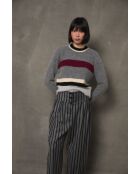 Grauer Wollpullover Nagoya Punto
